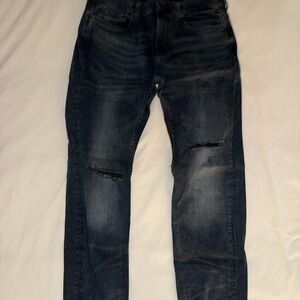 Zara Men's Skinny Jeans - Dark Blue